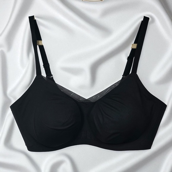 HONEYLOVE XL Bra 38D (DD/E) Black Wireless Comfort Lift Everyday Intimates - Picture 1 of 7